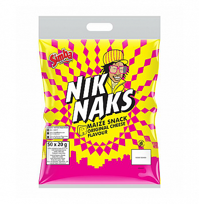 NikNaks Cheese Flavour (50 x 20g Packs)