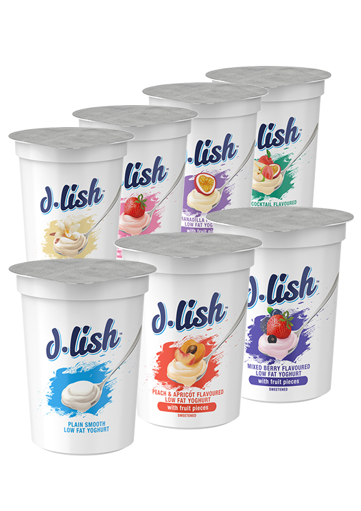 Case of 20 • D Lish 175g Yoghurt Cups