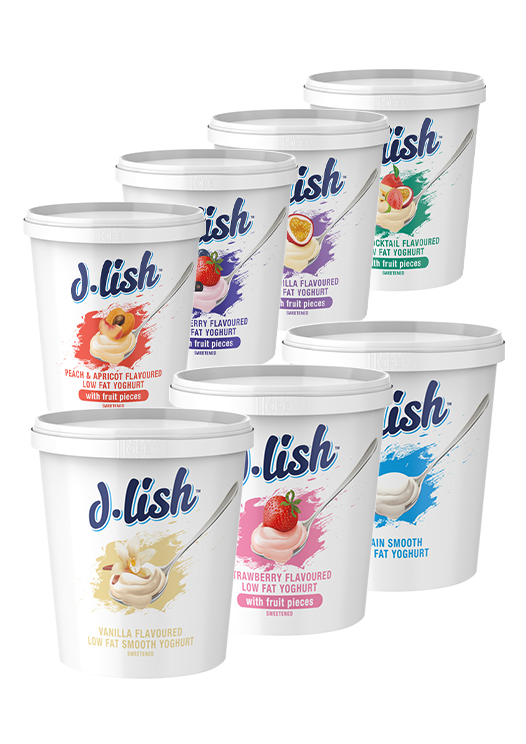 D-Lish Yoghurt Range 1kg D-Lish Yoghurt Tubs