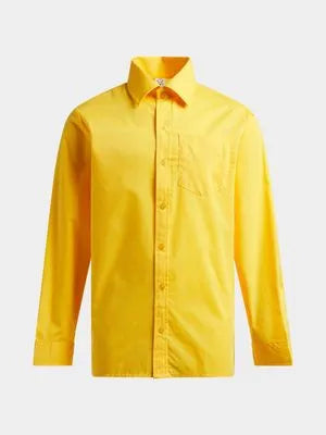 Long Sleeve Colour School Shirt (Khaki, Blue,yellow)