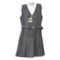 Girls’ Black/Grey School Dungarees – Classic Fit