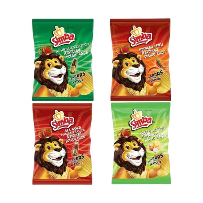 Simba Assorted Chips (12 x 36g Packs)